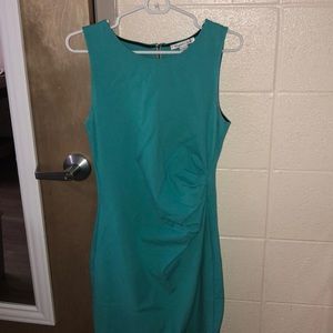 Aqua fitted dress